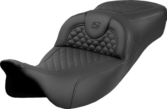 Saddlemen Roadsofa Dragon Scale Extended Gel Seat fits 2008-2024 Harley Touring