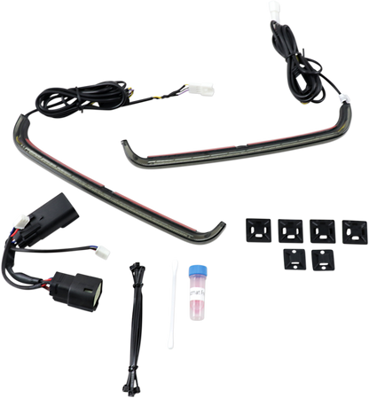 Custom Dynamics Smoked LED Saddlebag Lid Lights 2010-2013 Harley FLHXSE FLHRSE5