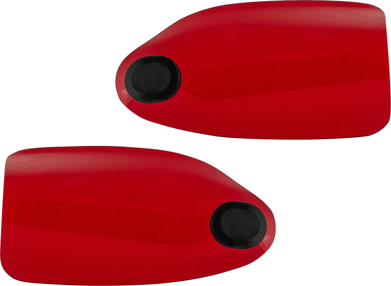 Klock Werks Flare Red Hand Guards fits 1982-2025 Harley Davidson Cable Clutch