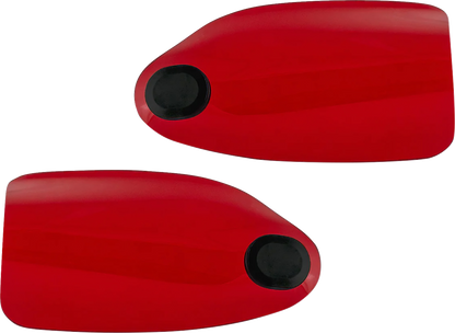 Klock Werks Flare Red Hand Guards fits 1982-2025 Harley Davidson Cable Clutch