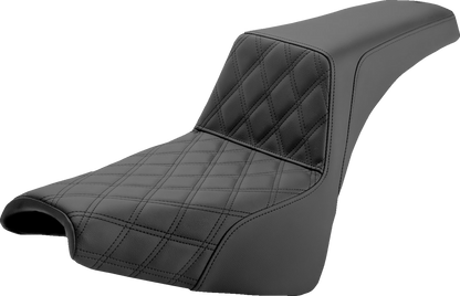 Saddlemen Step-Up Lattice Stitch Seat fits 2018-2026 Harley Softail FXBB FXST