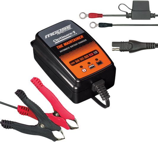 Moose Optimate 1 Duo Battery Charger Tender Maintainer 12V Motorcycle ATV UTV