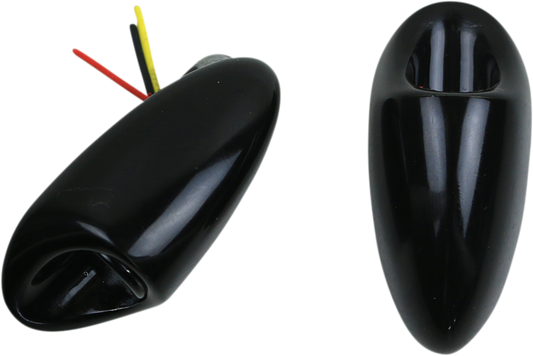 Kodlin 3-1 Black Mini Fender Strut Indicator Lights for  2018-24 Harley Softail