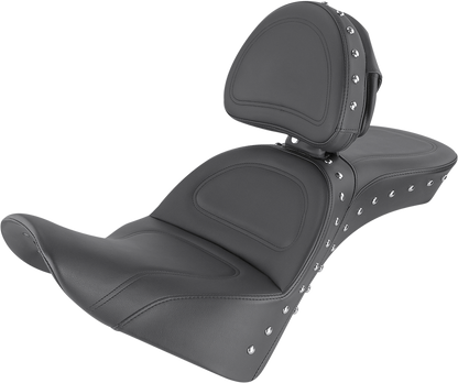 Saddlemen Explorer Studded Seat & Backrest for 2018-26 Harley Softail FLHC FLSL