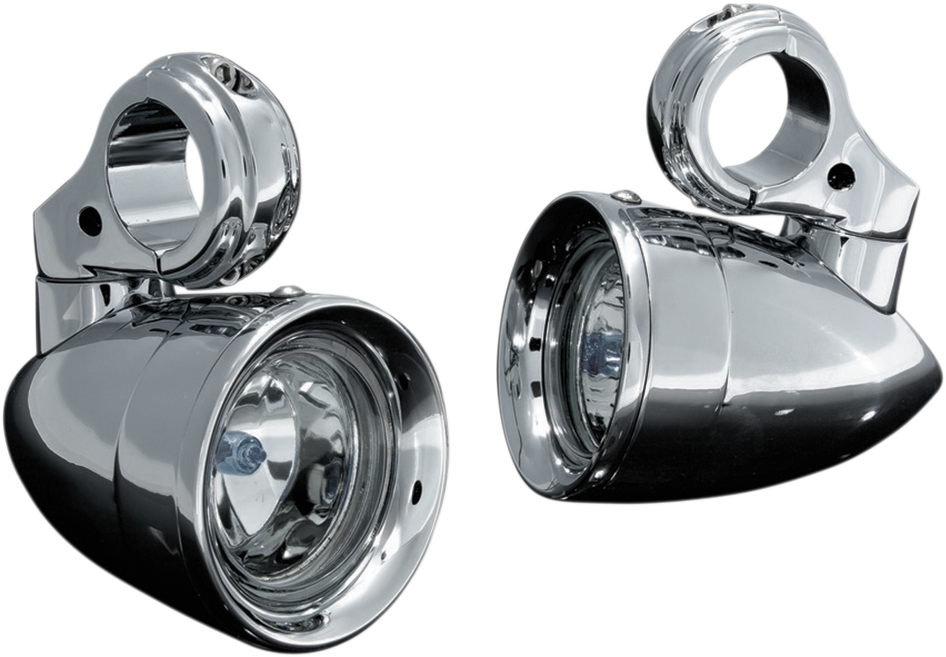 Kuryakyn Chrome 3" Universal Motorcycle Engine Guard Mounted Driving Lights
