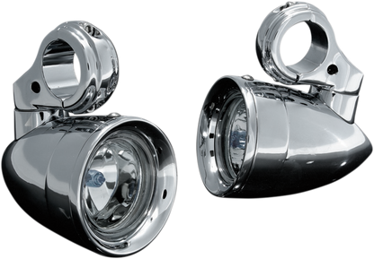 Kuryakyn Chrome 3" Universal Motorcycle Engine Guard Mounted Driving Lights