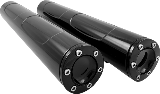 Kodlin Black Fork Tube Covers for 2018-2024 Harley Softail Breakout FXBR FXBRS