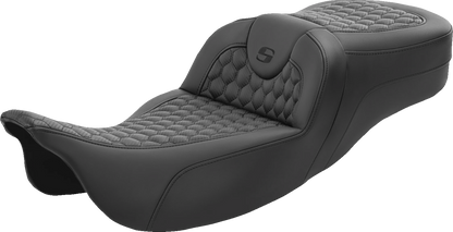 Saddlemen Roadsofa Extended Reach Honeycomb Gel Seat for 2008-24 Harley Touring