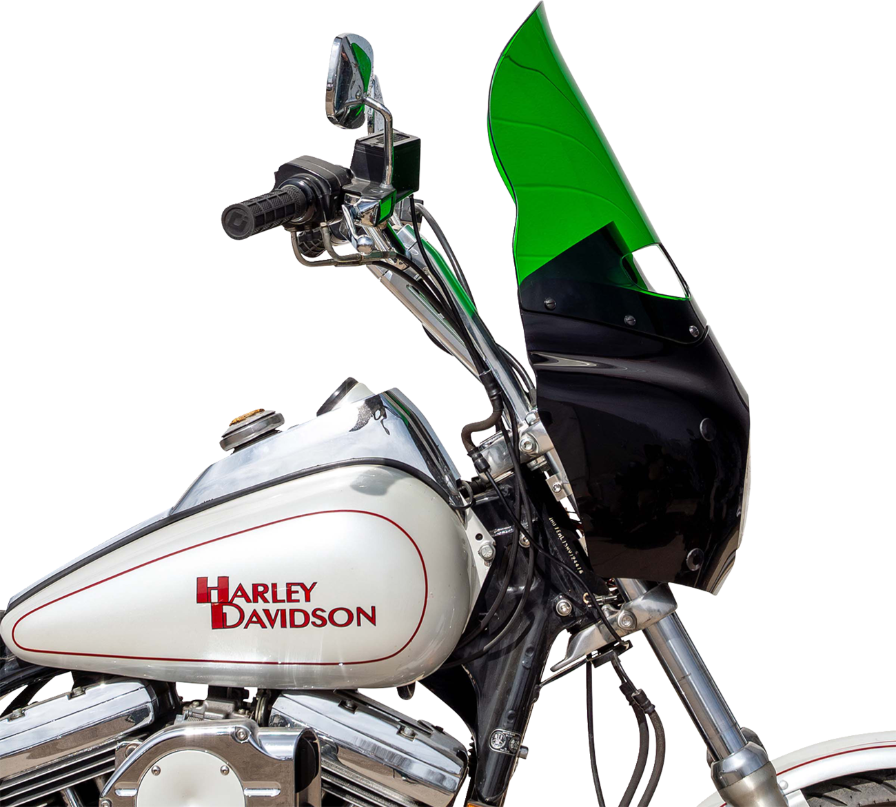 Klock Werks 15" Kolor Flare Green Road Warrior Fairing Motorcycle Windshield