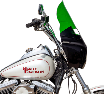 Klock Werks 15" Kolor Flare Green Road Warrior Fairing Motorcycle Windshield