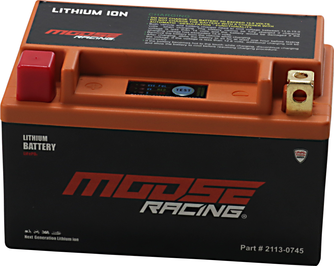 Moose Racing Lithium Ion Battery 1986-2014 Aprilia Kymco Polaris Yamaha Kawasaki
