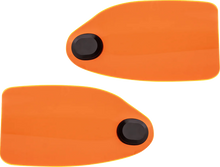 Klock Werks Flare Orange Ice Hand Guards for 2002-2025 Harley Hydraulic Clutch