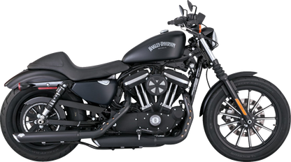Vance & Hines Black Twin Slash Slip on Mufflers 2014-2022 Harley Sportster 46361