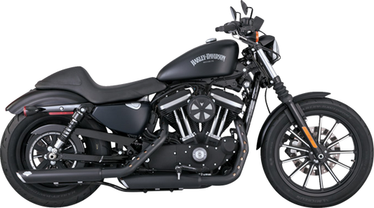 Vance & Hines Black Twin Slash Slip on Mufflers 2014-2022 Harley Sportster 46361