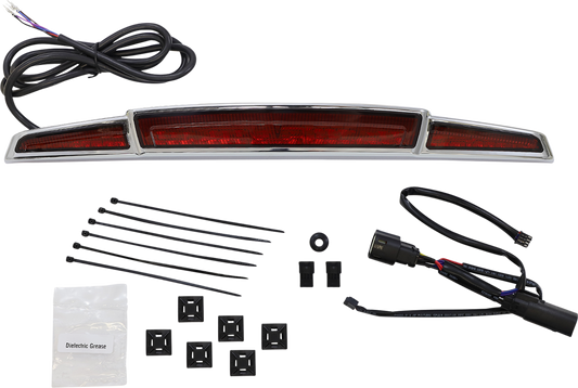 Ciro Streak Chrome Tour Pak Luggage LED Light 2014-2024 Harley Touring Models