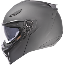 Icon Threshold Matte Black Modular Full Face Unisex Adult Motorcycle Helmet