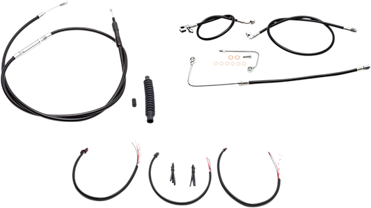 La Choppers 12-14" Ape Hanger Handlebar Cable & Wire Kit 2016-17 Harley Softail