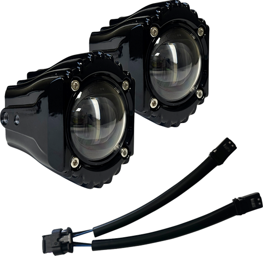 Custom Dynamics Shark Demon High Performance LED Fog Light Kit 2023-2025 Harley