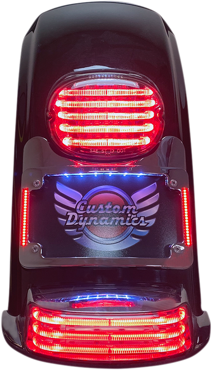Custom Dynamics Chrome Turn Signal Eliminator Kit for 1997-2024 Harley Touring