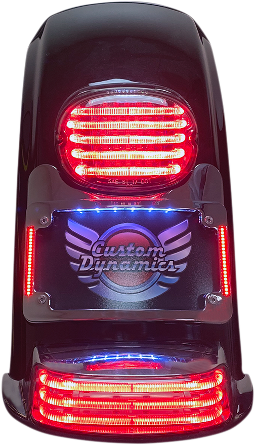 Custom Dynamics Chrome Turn Signal Eliminator Kit for 1997-2024 Harley Touring