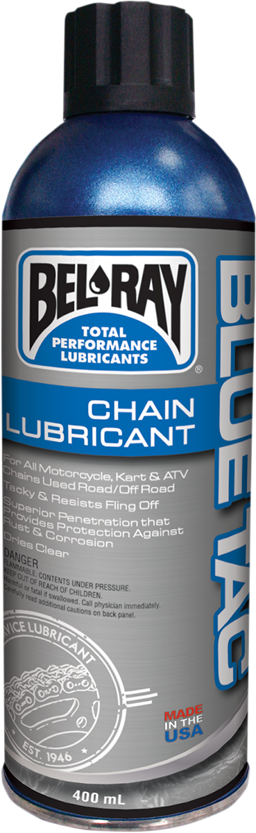 Bel Ray Blue Tac 13.5 oz Fully Synthetic Aerosol Spray Can Chain Lubricant