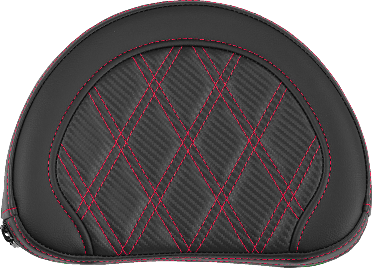Saddlemen Contour Red Carbon Lattice Stitch Sissy Bar Backrest Pad for Harley