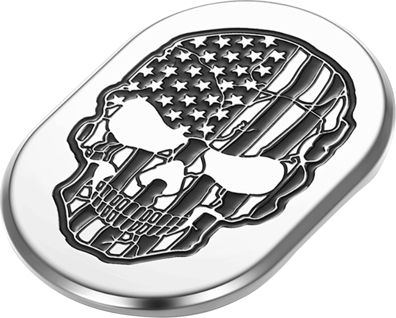 Figurati American Flag Skull Left Antenna Insert 2009-2023 Harley Touring