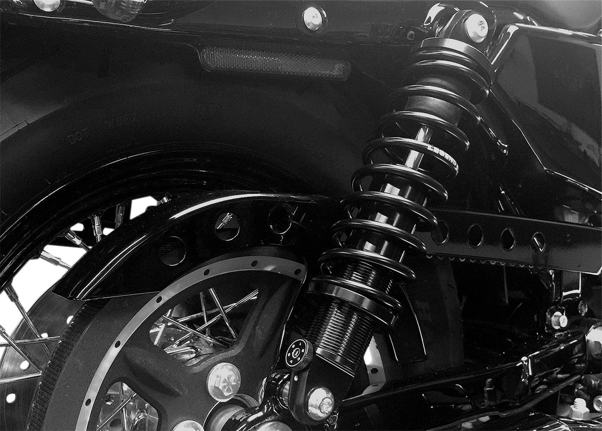 Legend Revo-A Adjustable Heavy Duty 14" Rear Shocks for 2002-22 Harley Sportster