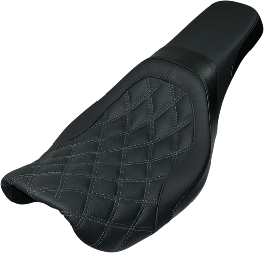 Danny Gray Weekday 2-Up Diamond Stitch Seat 2006-2017 Harley Dyna Models FXDL