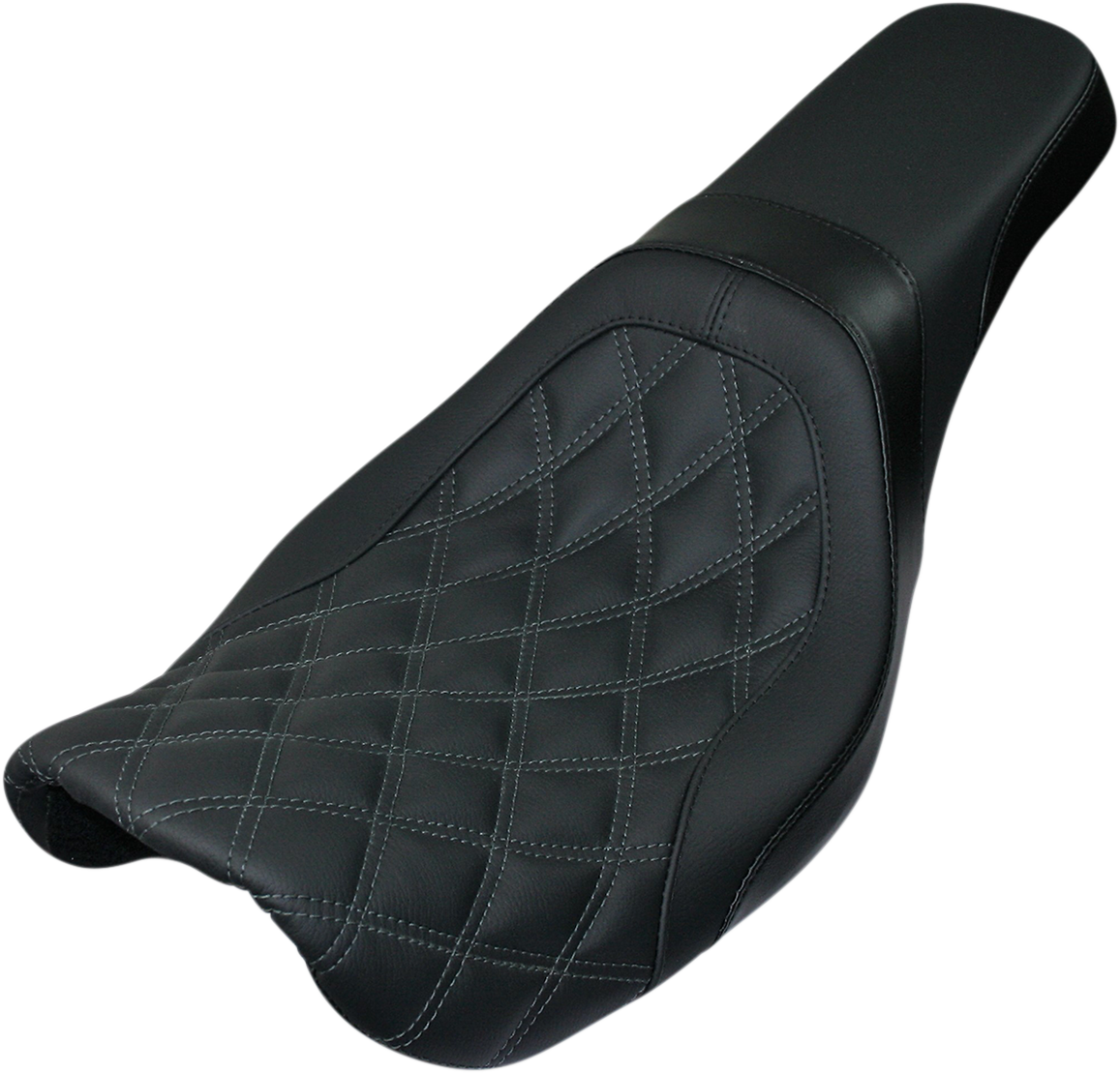 Danny Gray Weekday IST Gray Diamond Stitch Seat fits 2006-2017 Harley Dyna FXD