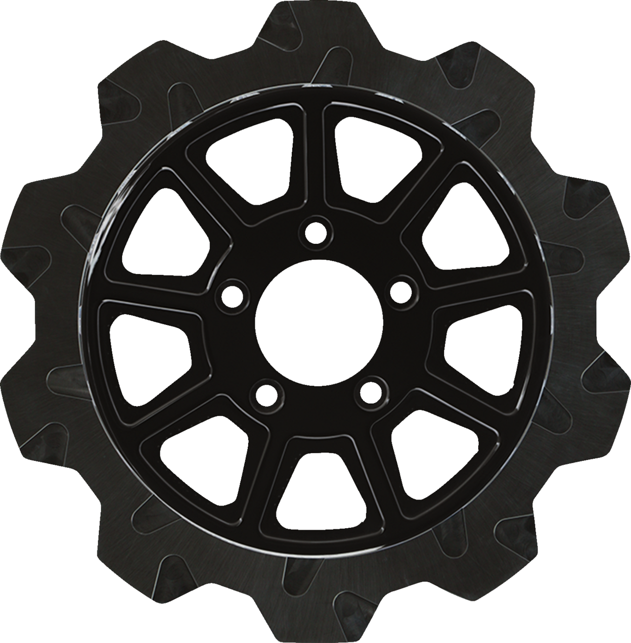 Lyndall Racing 9-Spoke Black Rear Brake Rotor for 2014-2024 Harley Touring FLH