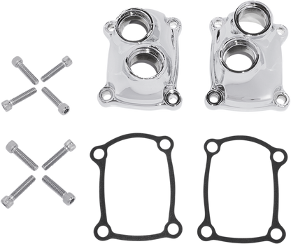 Drag Specialties Chrome Lifter Block Covers 2017-2026 Harley M8 Touring Softail
