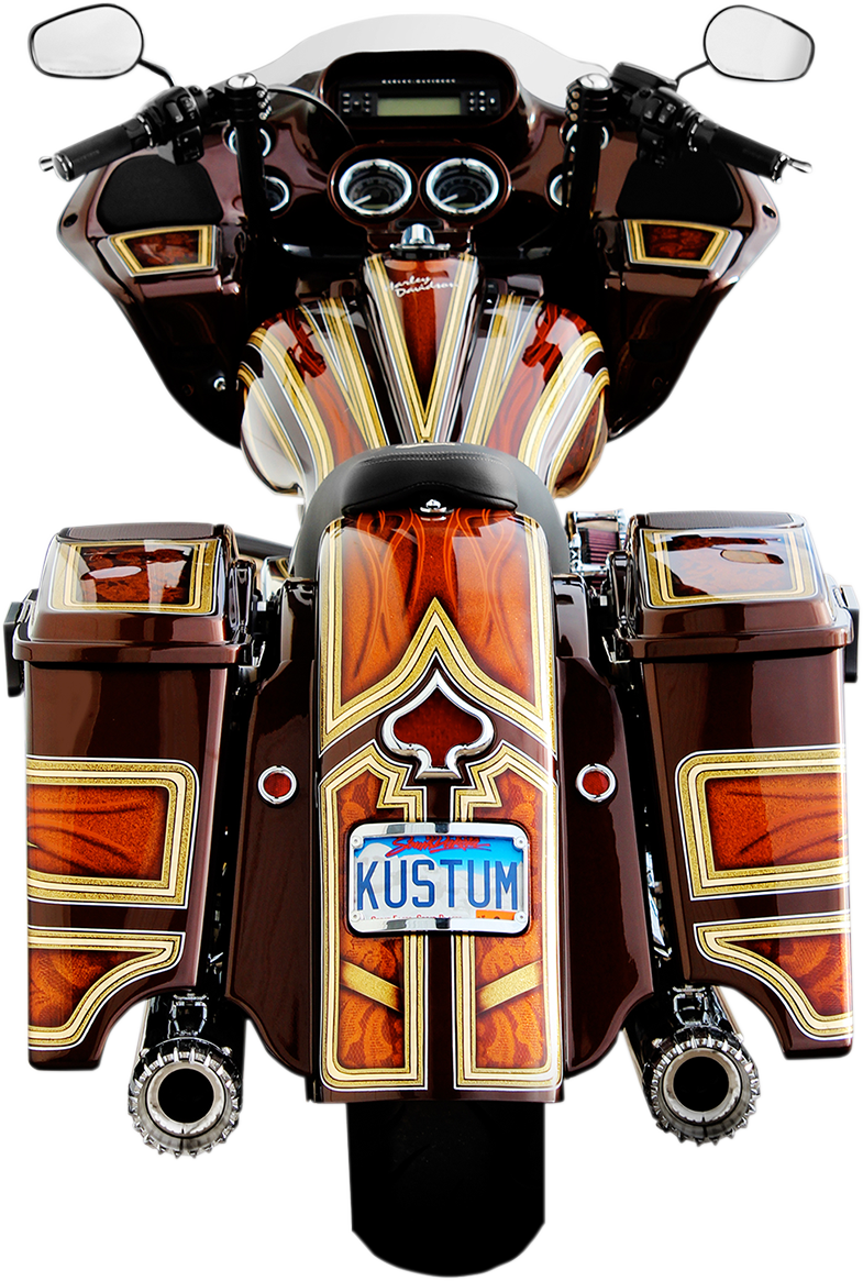 Klock Werks The One Frenched Rear Motorcycle Fender 2009-2023 Harley Touring