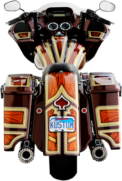 Klock Werks The One Frenched Rear Motorcycle Fender 2009-2023 Harley Touring