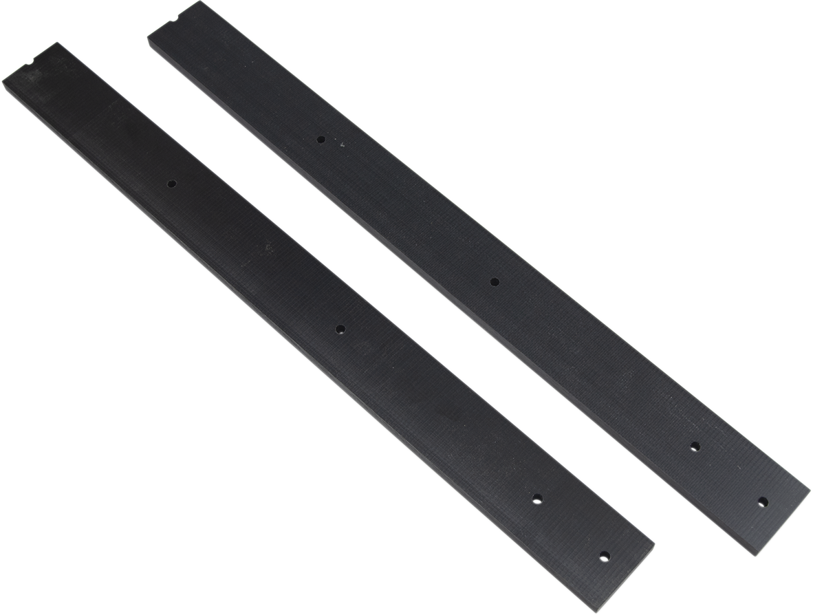 Moose Utility 66" Polyethylene Black 2 Piece UTV ATV Snow Plow Wear Bars