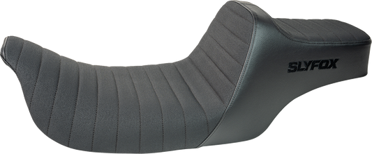 Slyfox Highnoon Classic Stitch Seat fits 1997-2007 Harley Road King FLHX FLHR