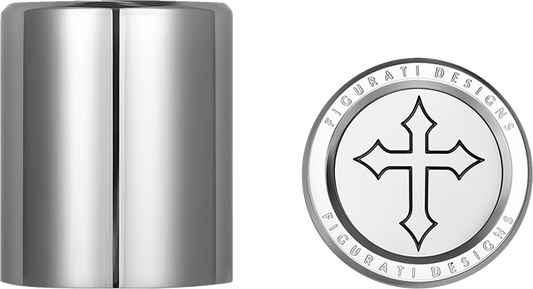 Figurati Designs Cross Short Magnetic Docking Hardware Covers for Harley