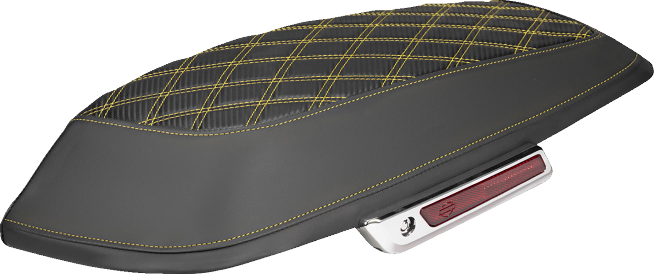 Saddlemen Gold Carbon Lattice Saddlebag Lid Covers for 2014-2025 Harley Touring