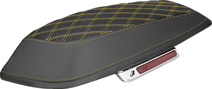 Saddlemen Gold Carbon Lattice Saddlebag Lid Covers for 2014-2025 Harley Touring
