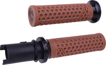 ODI Vans Light Brown 1" Lock-On Handlebar Grips for 23-25 Harley Touring Softail