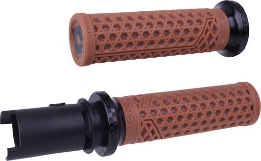 ODI Vans Light Brown 1" Lock-On Handlebar Grips for 23-25 Harley Touring Softail