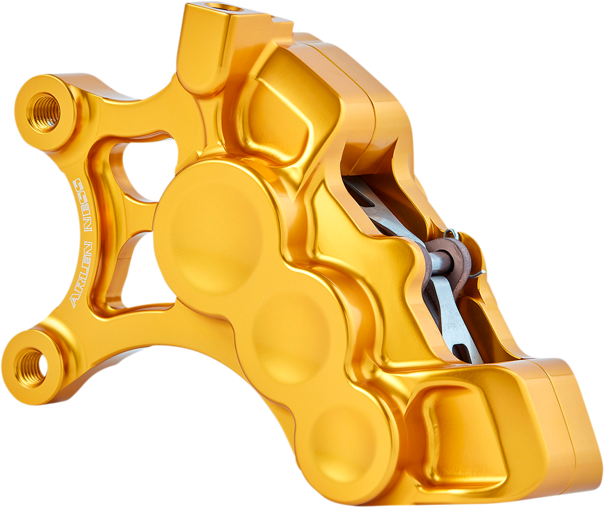 Arlen Ness Gold 6-Piston Front Left Brake Caliper fits 2006-2025 Harley 14"