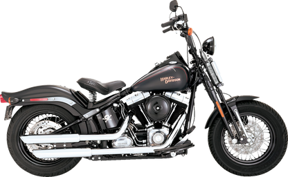 Vance & Hines Twin Slash 3" Slip On Mufflers 2008-09 Harley Softail Cross Bones