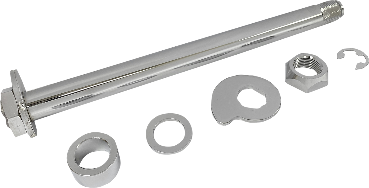 Drag Specialties Chrome Rear Motorcycle Axle Kit 2008 Harley Touring Models