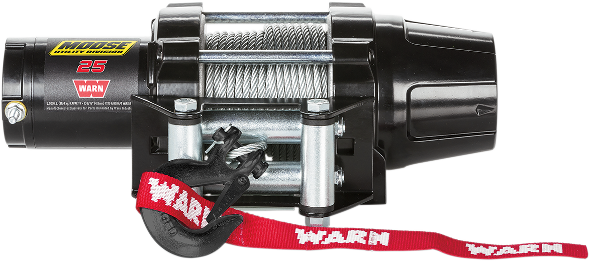 Moose Utility Snow 2500LB Offroad Winch with Synthetic Rope ATV UTV Side by Side