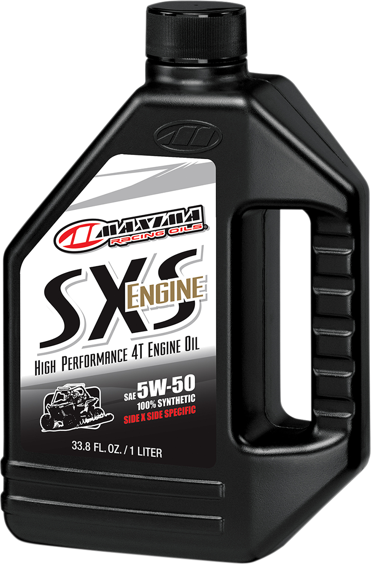 Maxima Racing SXS 1 Quart 5W-50 Fully Synthetic ATV UTV Side by Side Engine Oil