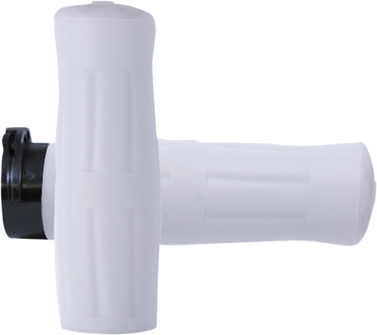 Avon White Old School 1" Rubber Cable Control Hand Grips 1980-2022 Harley
