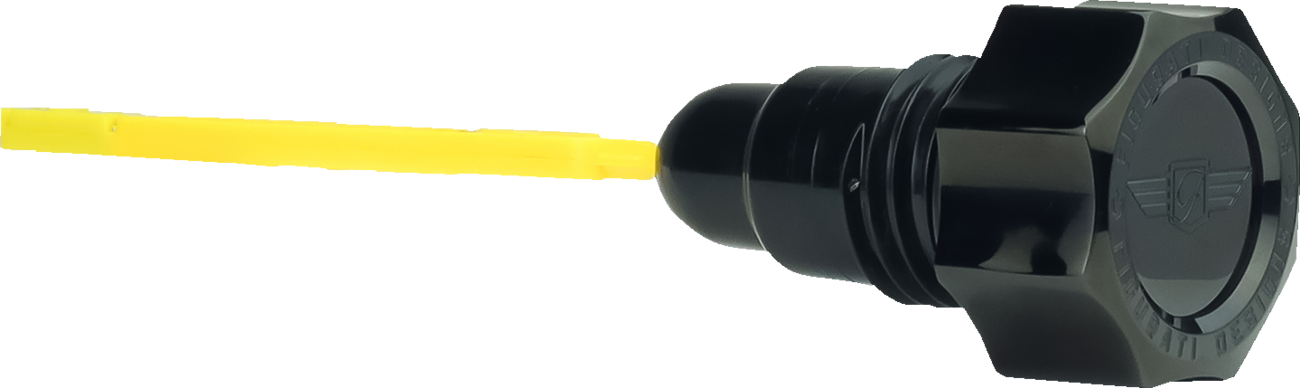 Figurati Curved Black Magnetic Oil Dipstick fits 2006-2017 Harley Touring Trike