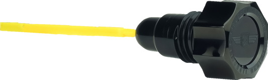 Figurati Curved Black Magnetic Engine Oil Dipstick for 2007-2016 Harley Touring
