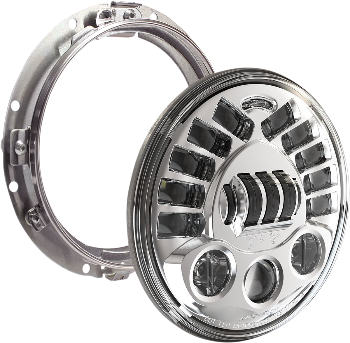 Custom Dynamics ProBEAM 7" Adaptive Motorcycle Headlight 1994-13 Harley Touring